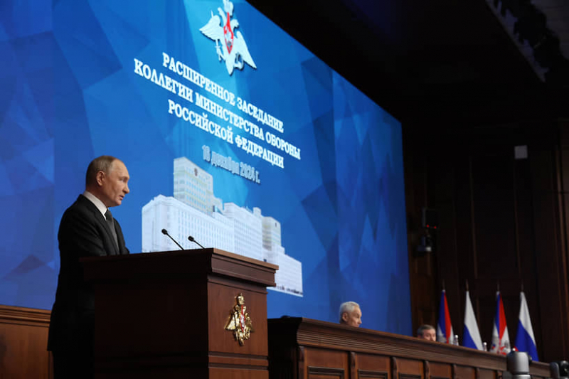 Главное из выступлений Путина и Белоусова на коллегии Минобороны